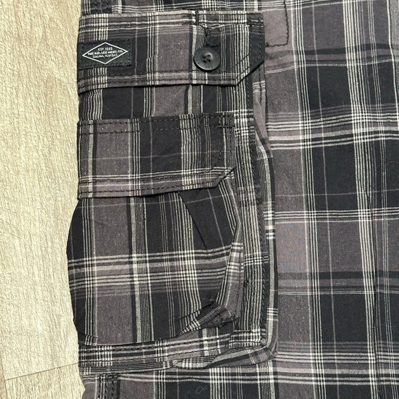 Men's Lee 36 Large Chino Khakis Shorts Cargo Black Gray Stretch Durable NWT - Picture 7 of 11